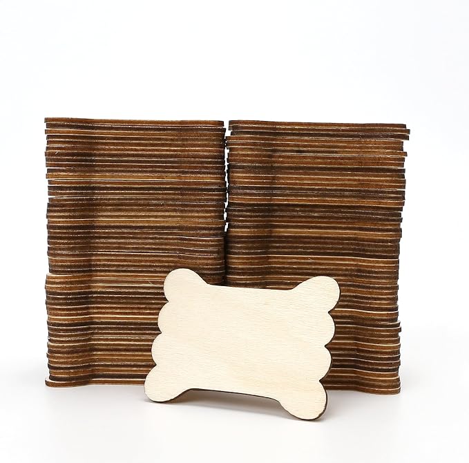 100 Pieces DIY Embroidery Thread Floss Bobbin Organizer Wooden Ribbon Twine Reel by Marsrut