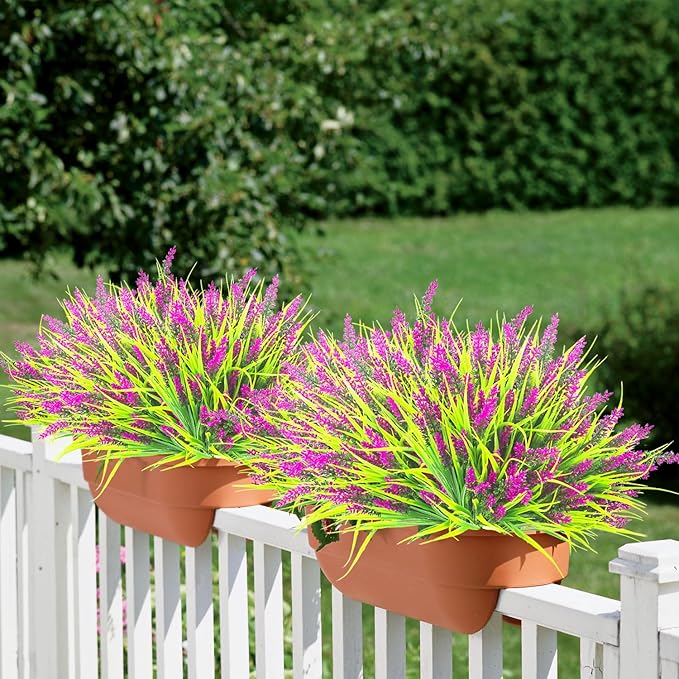 20 Bundles Artificial Plants Outdoor Fake Monkey Grass - Image 6