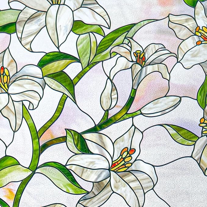 3D Stained Glass Window Film, Decorative Window Privacy Film - Image 2