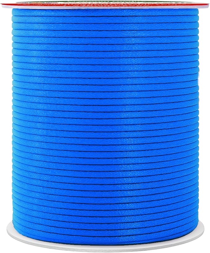 Mandala Crafts 2mm 109 Yards Deep Sky Blue Cotton Waxed Cord by MandalaCrafts