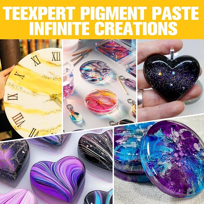 Teexpert Pigment Paste for Epoxy Resin: 3.38oz/100ml Ultra Highly Concentrated - Image 5