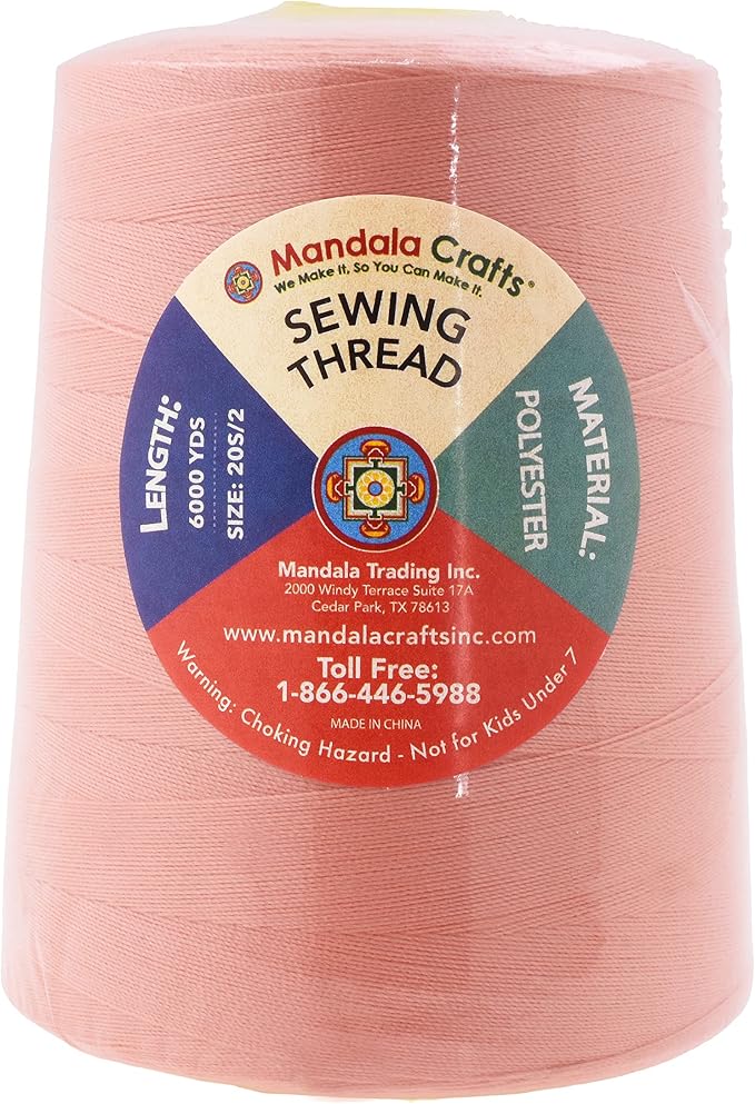 Mandala Crafts 4 Pack of Serger Threads Cones Spools - Image 3