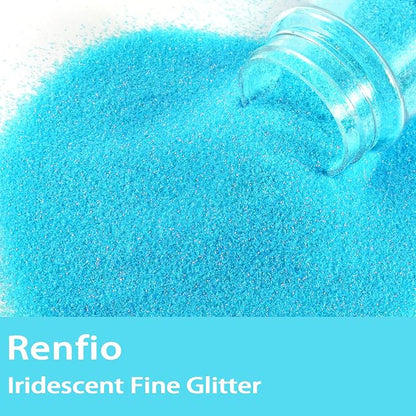 Renfio Iridescent Ultra Fine Glitter Powder Resin Supplies Glitters 1.94 Oz PET - Image 2