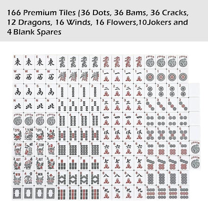 ZGME American Mahjong Set, 166 White Tiles - Image 3