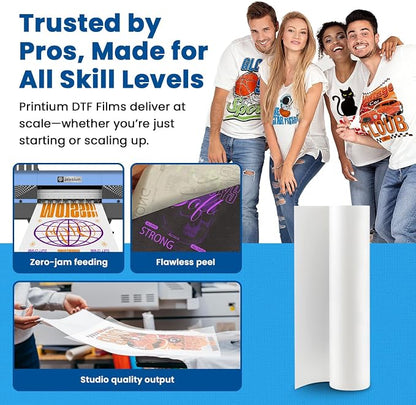 DTF Transfer Film Roll 23.6in x 328ft – Instant Hot & Cold Peel – Double Matte - Image 8