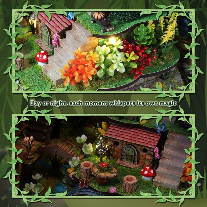 DIY Miniature House Kit, Forest Book Nook Kit - Image 5