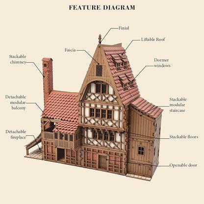 Guild Hall - DIY Wooden House Building Kit - Image 3