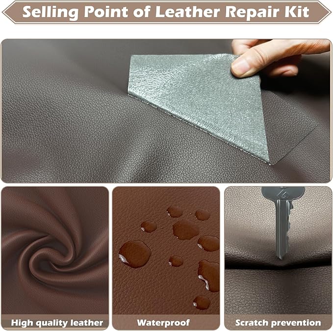 Leather Repair Tape, 16x79 inch Leather Patches - Image 3