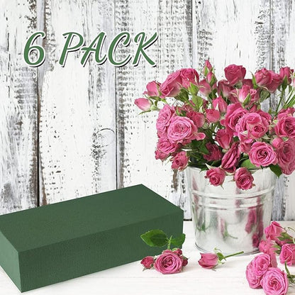 6 Pcs Floral Foam, Wet and Dry Floral Foam Blocks Flower Arrangement Kit - Image 7