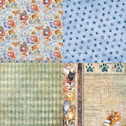 24 Sheets Kitten Decorative Scrapbooking Paper Pad 6x6 Craft Paper Single-Side - Image 4