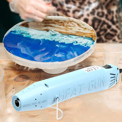 Heat Gun for Crafting, Mini Hot Air Gun Tool for Epoxy Resin, Shrunk Wrapping - Image 8