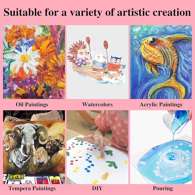 ESRICH Canvases for Painting 8x10In, 14 Pack Blank Canvas Boards Bulk - Image 7