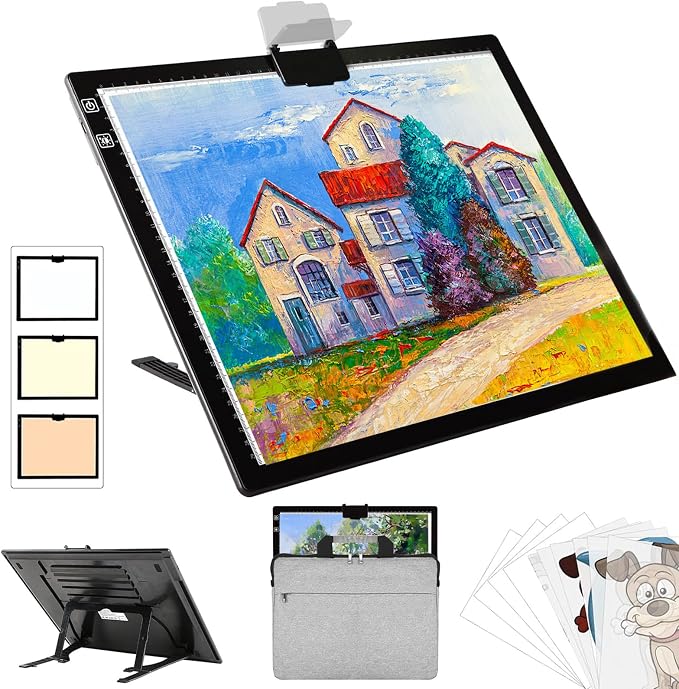 Rechargeable A3 LED Diamond Art Light Board, Tracing Light Box by LightPad