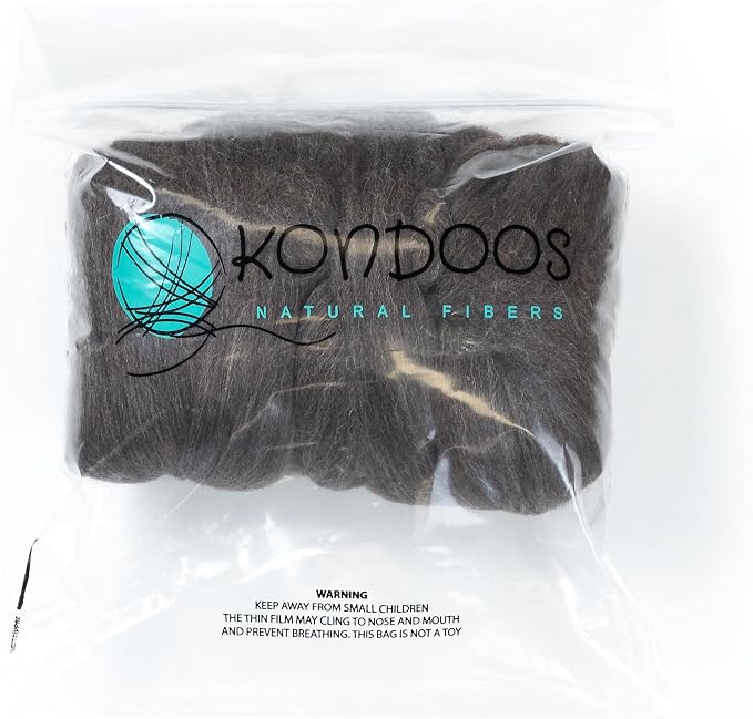 Kondoos Natural Wool roving, 8 OZ. Best - Image 6