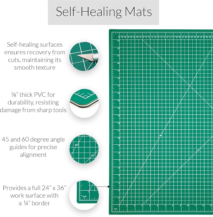 WA Portman Self Healing Cutting Mat & Rotary Cutter - Image 2