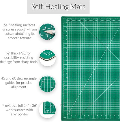 WA Portman Self Healing Cutting Mat & Rotary Cutter - Image 2