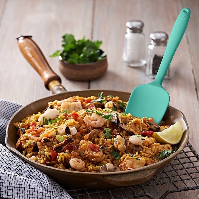 Silicone Spatula 3-piece Set, Ergonomic Handle High Heat-Resistant Spatulas - Image 3