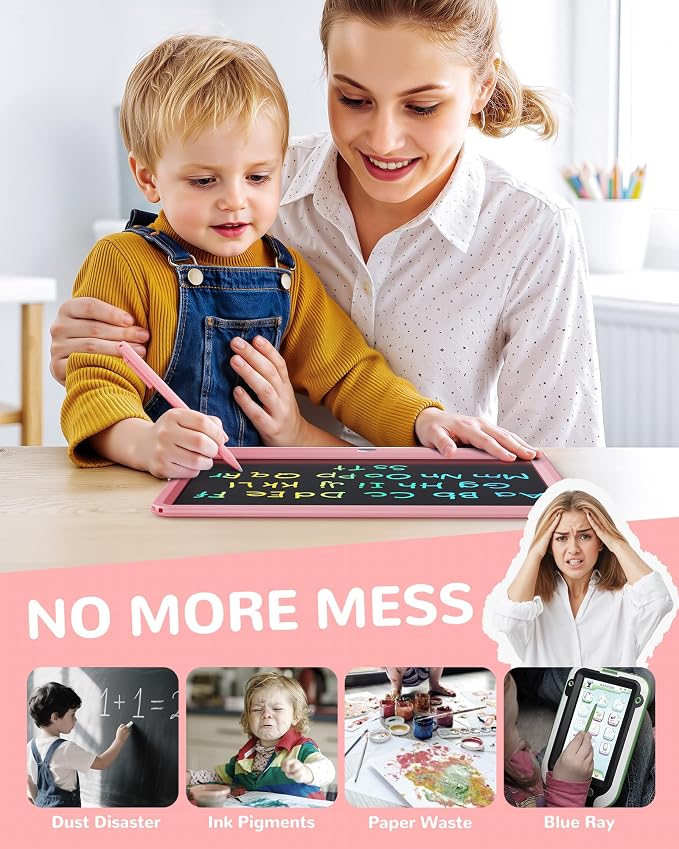 KOKODI LCD Writing Tablet, 12 Inch Colorful Toddler Doodle Board Drawing Tablet - Image 4