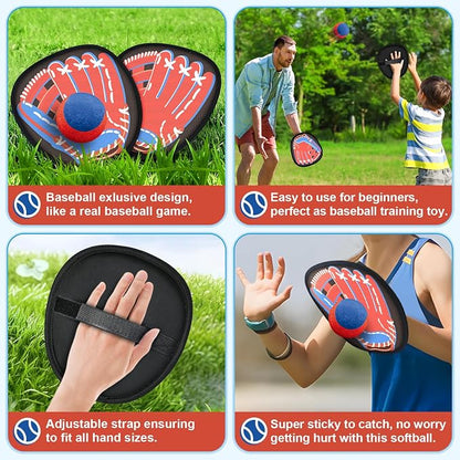 4 Packs Catch Ball Game Set, Baseball Training Glove, Outdoor Toys, Summer - Image 6