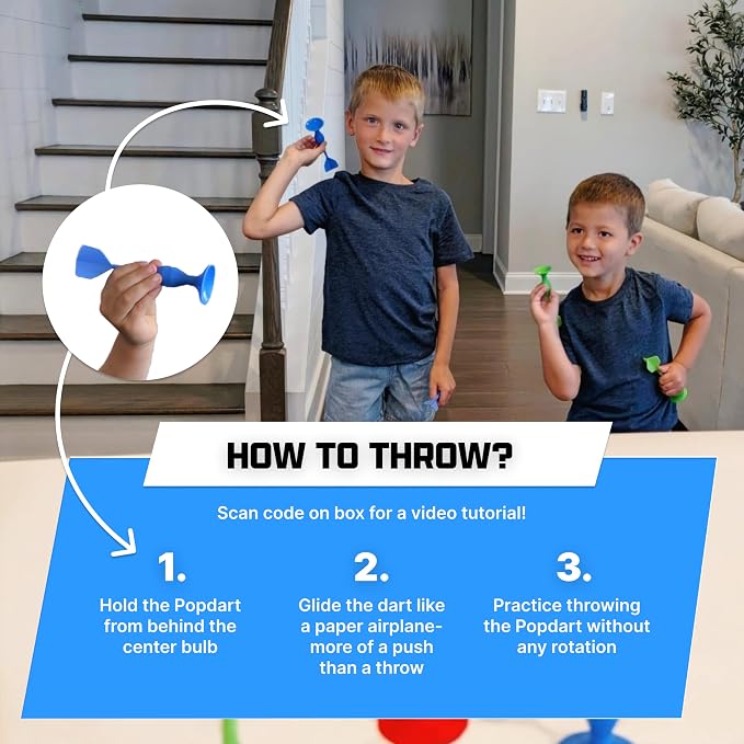 Popdarts Game Rookie Pack – Beginner-Friendly Suction Cup Dart Game - Image 5