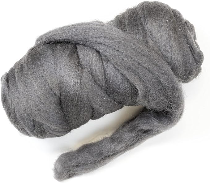 Colored Natural Wool roving, 1 lb. Best Wool by Kondoosnaturalfibers