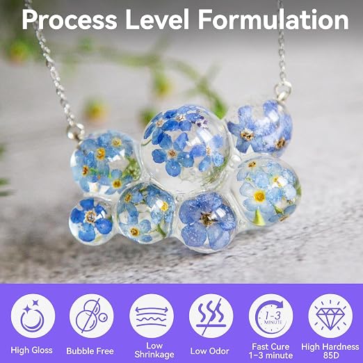 UV Resin 250g, DUDONGA Low Viscosity Crystal Clear Ultraviolet Thin Epoxy Resin - Image 3