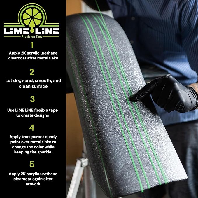 LiME LiNE Sprayable Metal Flake Paint Additive: Solvent Resistant Glitter - Image 5