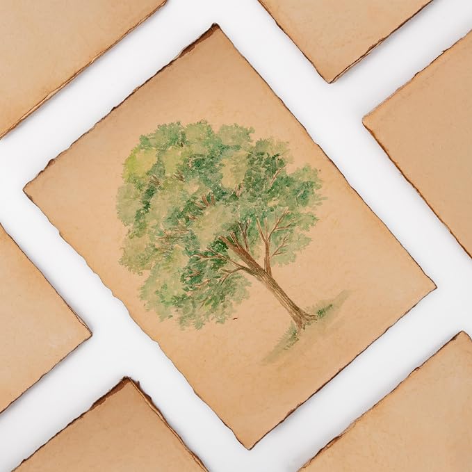 Wanderings Handmade Antique Deckle Edge Blank Cards - Image 8