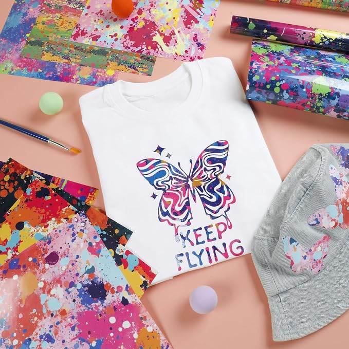 HTVRONT Splatter Heat Transfer Vinyl - Image 4