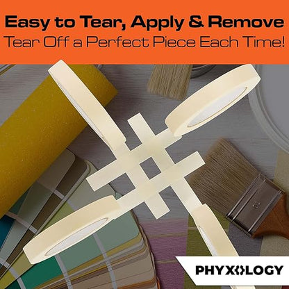 No-Residue 1 in, 60 Yd Masking Tape 1 Pk. Easy-Tear Pro-Grade Removable - Image 4