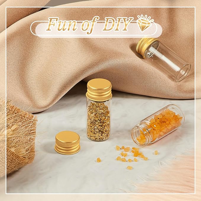 100 Pcs Small Clear Vials Spice Mini Jars - Image 4