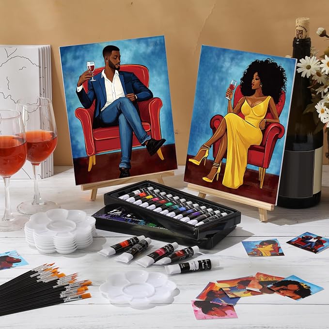 Cholemy 36 Pcs Paint and Sip Kit - Image 2