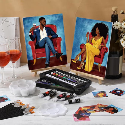 Cholemy 36 Pcs Paint and Sip Kit - Image 2