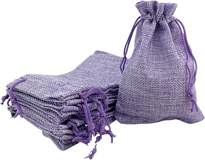 Palmhomee Pack of 25 Burlap Gift Bags - Image 2