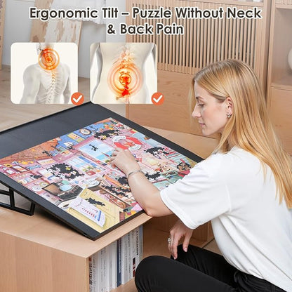 WELGEE 1000-Piecce Tilting Puzzle Board - Image 4