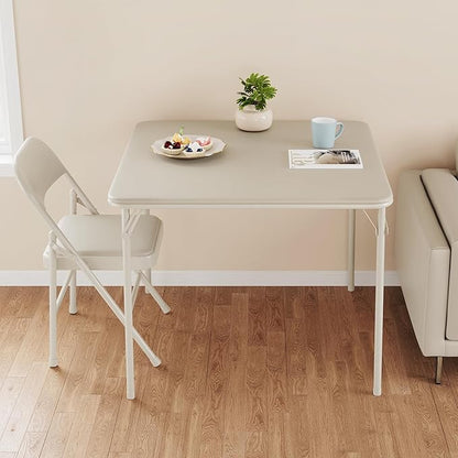 Folding Card Table, 34 Inch Portable Square Game Table - Image 6