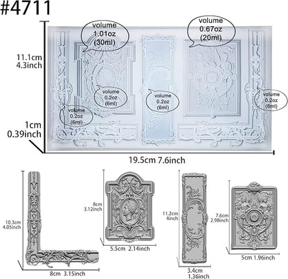 Art Mold for Polyclay Air Dry Clay Plaster, Frame and Plaque - Image 2
