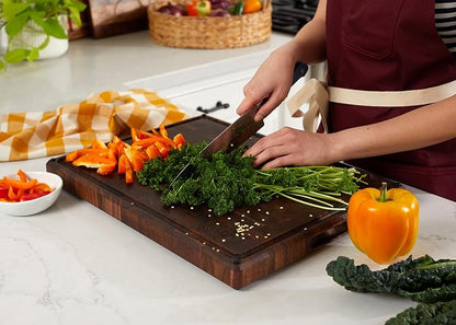 Sonder Los Angeles, Made in USA, Large Thick End Grain Walnut Wood Cutting Board - Image 7