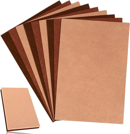 Whaline 18Pcs Felt Fabric Sheets Soft Thick Assorted Brown Craft Felt Pack by Whaline