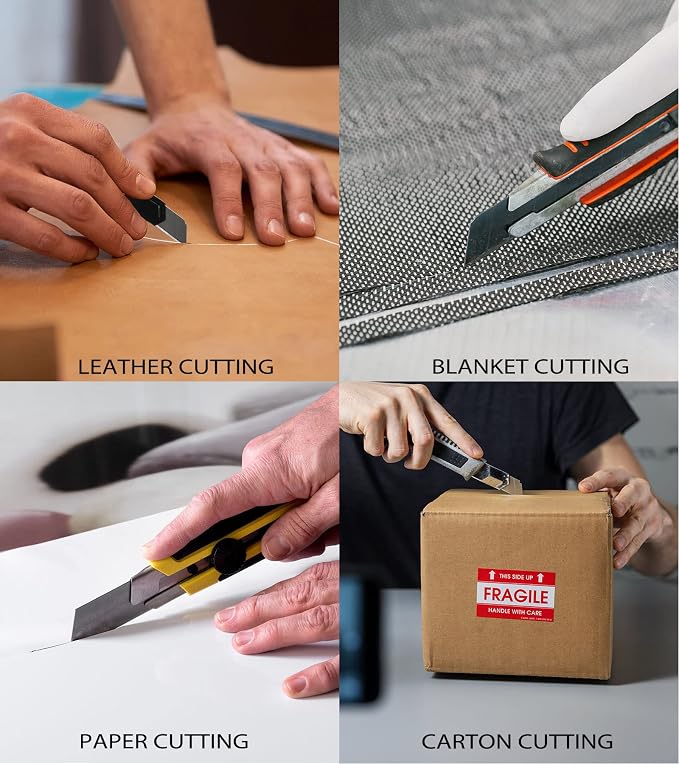 DOWELL 18mm Snap Off Blade SK5 Utility Knife Retractable Blades Box Cutter - Image 7