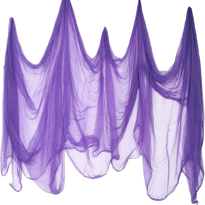 Boao Halloween Cheese cloth 29.92 x 590.55 Inch Purple Cheesecloth Roll by Boao