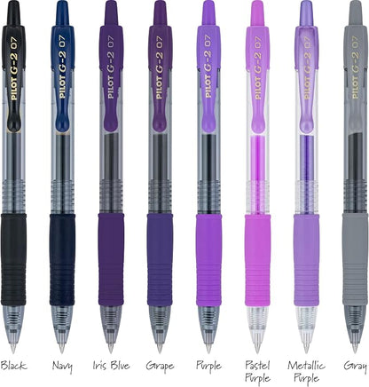 Pilot G2 Premium Gel Roller Pens, Fine Point Gel Pens, Boost Purple Pack - Image 6