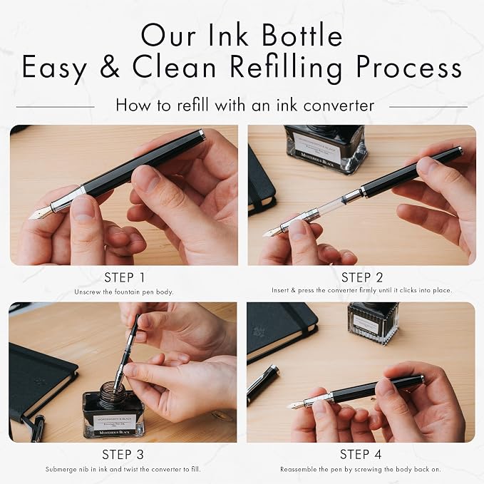 Wordsworth and Black Fountain Pen Ink Bottle Premium Luxury Edition, Fountain - Image 9