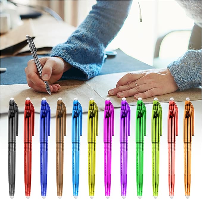 12pcs Heat Erasable Pens for Fabric Marking by lyforx