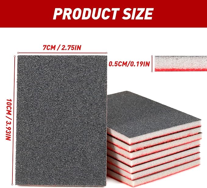 36 Pcs Sanding Sponge 80/120/180/240/320/400 Grit Sandpaper Assortment - Image 2