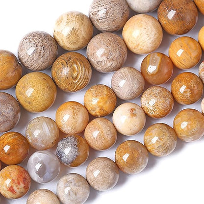 4MM Coral Jade Stone Beads Chrysanthemum Gemstone Round Crystal Energy Jade by Unknown