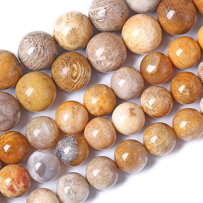 6MM Coral Jade Stone Beads Chrysanthemum Gemstone Round Crystal Energy Jade by Unknown
