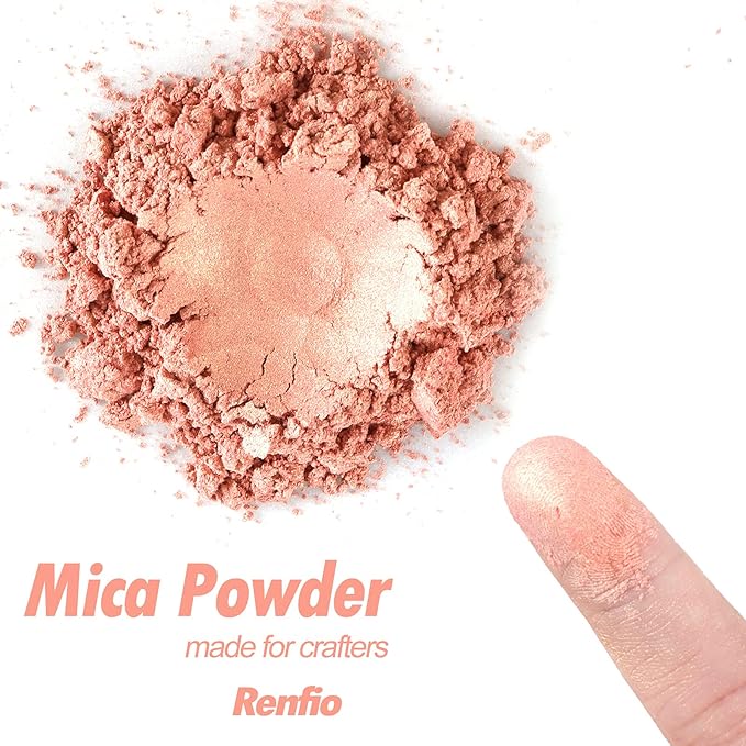 Renfio 100g Mica Powder Pigment, Metallic Natural Dye Mineral Pearl Shimmer - Image 2