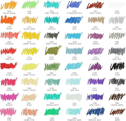 Artecho Oil Pastels Set of 48 Colors, Soft Oil Pastels - Image 2