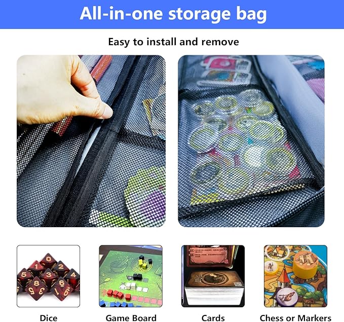 17-Pocket Board Game Organizer Carry Case - Image 5